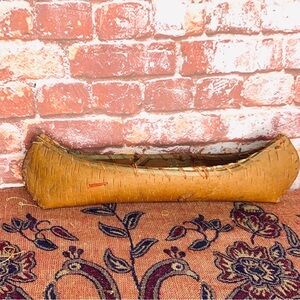 Vintage Handmade Native American Gand Crafted Burch Woos 12” Canoe